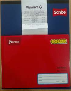 Walmart San Manuel: Cuaderno italiano Norma 6.01 Block Carta Scribe 7.01