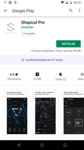 Google Play: Shapical Pro de 79 a 0 pesos