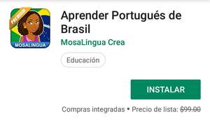 Google Play: Aprende Portugués con MosaLingua Premium (Gratis)