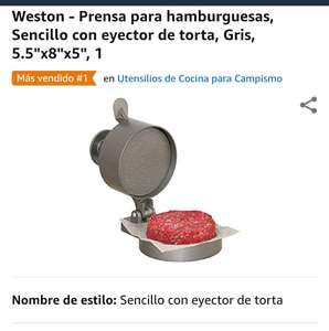 Amazon: Prensa para hamburguesas con eyector