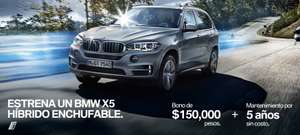 BMW: Bono de $150,000 pesos + Mantenimiento por 5 años sin costo en el modelo BMW X5 xDrive40e Excellence Híbrido