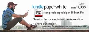 Ofertas del Buen Fin Amazon: Kindle Paperwhite $1582.5 con Banamex