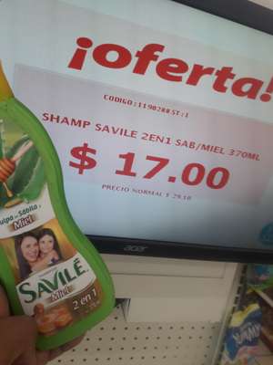 Farmacias guadalajara  shamp savile en 17 pesos y mas