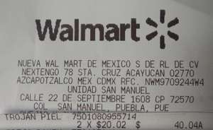 Walmart San Manuel: 20.02 Condones Trojan piel desnuda