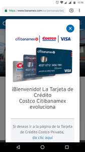 Citibanamex: Nueva Tarjeta Costco Visa. 3% de reembolso en Costco, 2% de Reembolso fuera de Costco, anualidad gratis el primer año