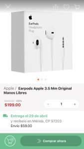 Linio: EarPods Apple Originales 3.5mm con micrófono