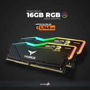 Ddtech: Ram RGB 16 Gb (2x8Gb) T-Force