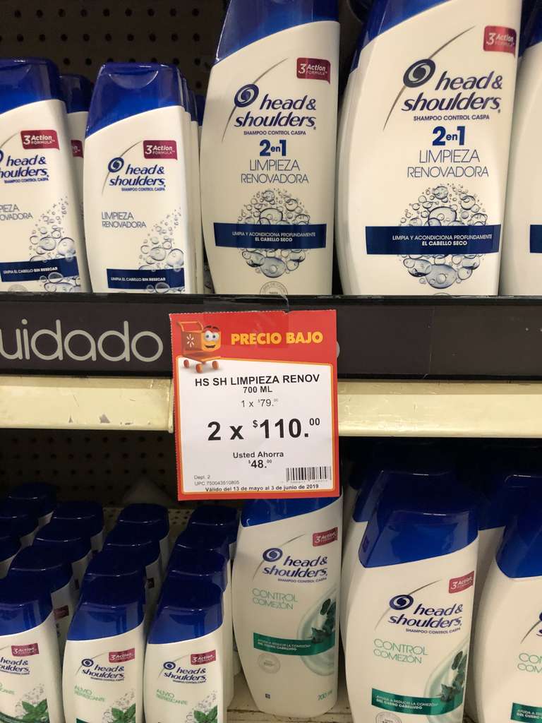 Walmart: Shampoo Head & Shoulders y Pantene a 2 x $110