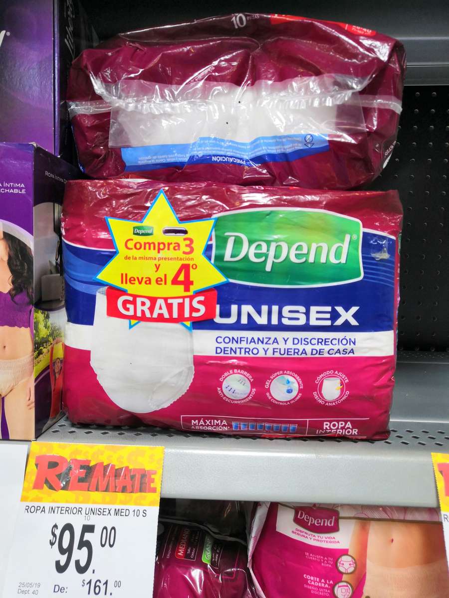 Bodega Aurrera: Pañal depend tipo calzon para adulto - promodescuentos.com