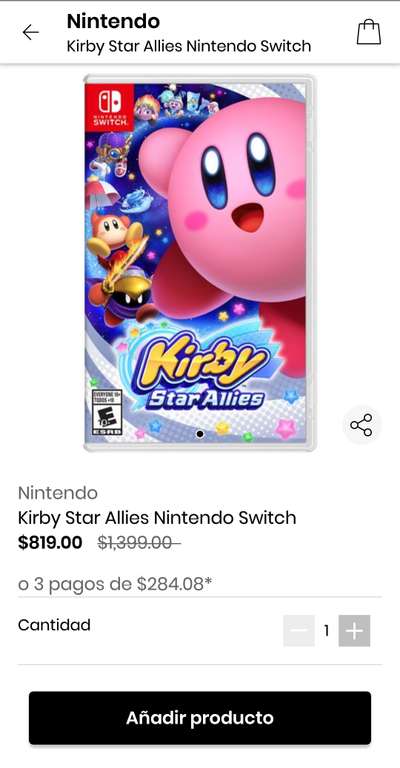 Privalia: Kirby Star Allies para Nintendo Switch
