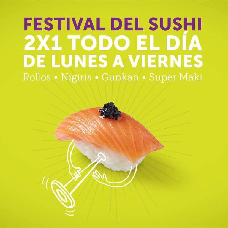 Sushi Itto: 2x1 en Sushi de lunes a viernes