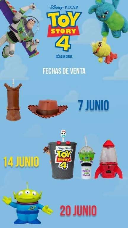 Cinemex: Coleccionables Toy Story 4