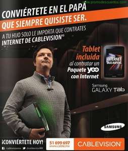 Tablet Samsung Galaxy Tab 3 contratando paquete YOO con internet