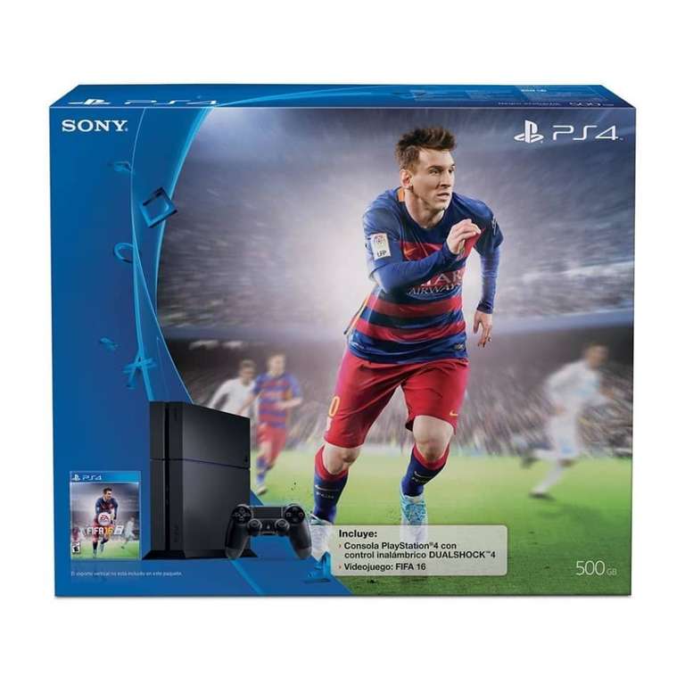 Walmart: Consola PlayStation 4 500 GB más FIFA 16
