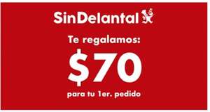 SinDelantal: Cupón de $70 de descuento (solo para nuevos usuarios)