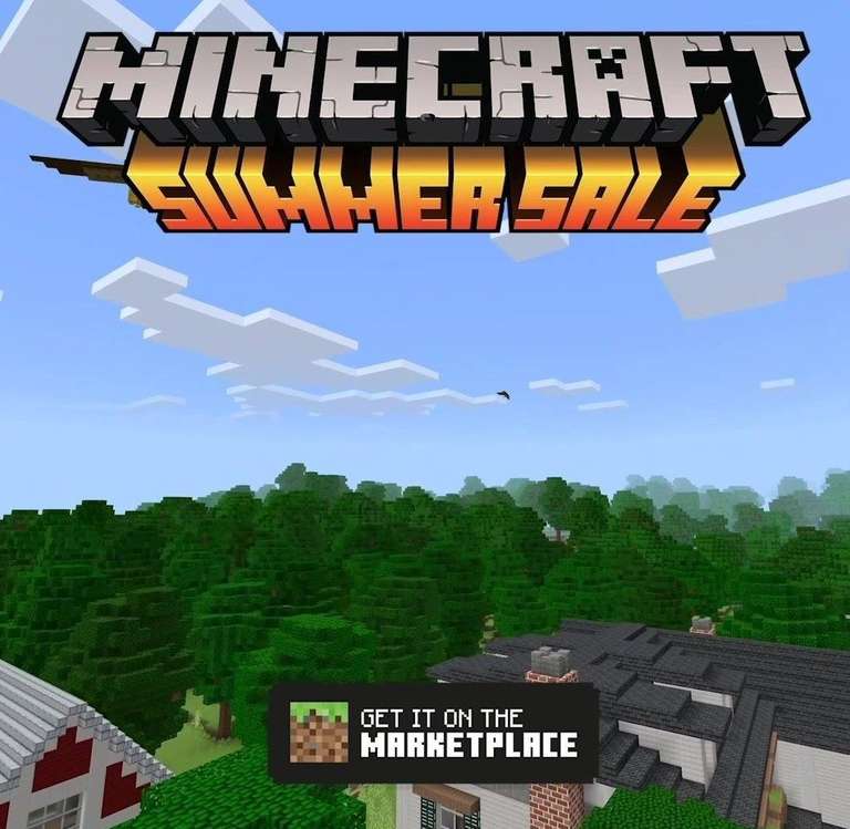 Minecraft Summer Sale: decuentos de hasta el 75% dentro de la aplicación.
