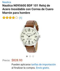 Amazon: Reloj de Acero Inoxidable Nautica N09560G a $828