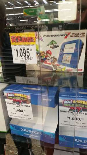 Bodega Aurrera: Nintendo 2ds con Mario kart 7