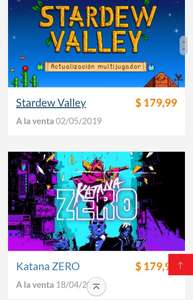 Nintendo eShop: Stardew Valley, Katana Zero y Hollow Knight 60.70 pesos en la Eshop Argentina