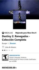 Destiny 2 Renegados Colección Completa + Pase Anual