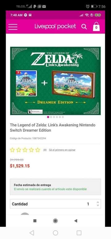 Liverpool: The Legend of Zelda: Link's Awakening Nintendo Switch Dreamer Edition