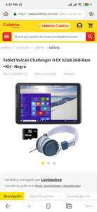 Elektra: Tablet Vulcan Challenger Ex 2 (vendido por 3ero)