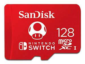 pcel Memoria MicroSDXC UHS-I U3 Sandisk de 128 GB para Nintendo Switch, clase 10