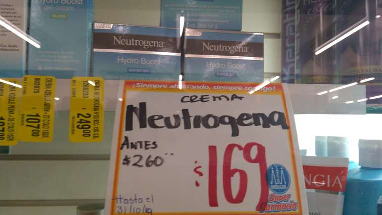 Farmacias Guadalajara: Neutrogena Hydro Boost 50 grs.