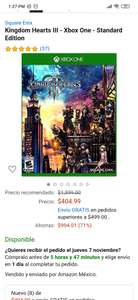 Amazon: Kingdom hearts 3 Xbox one