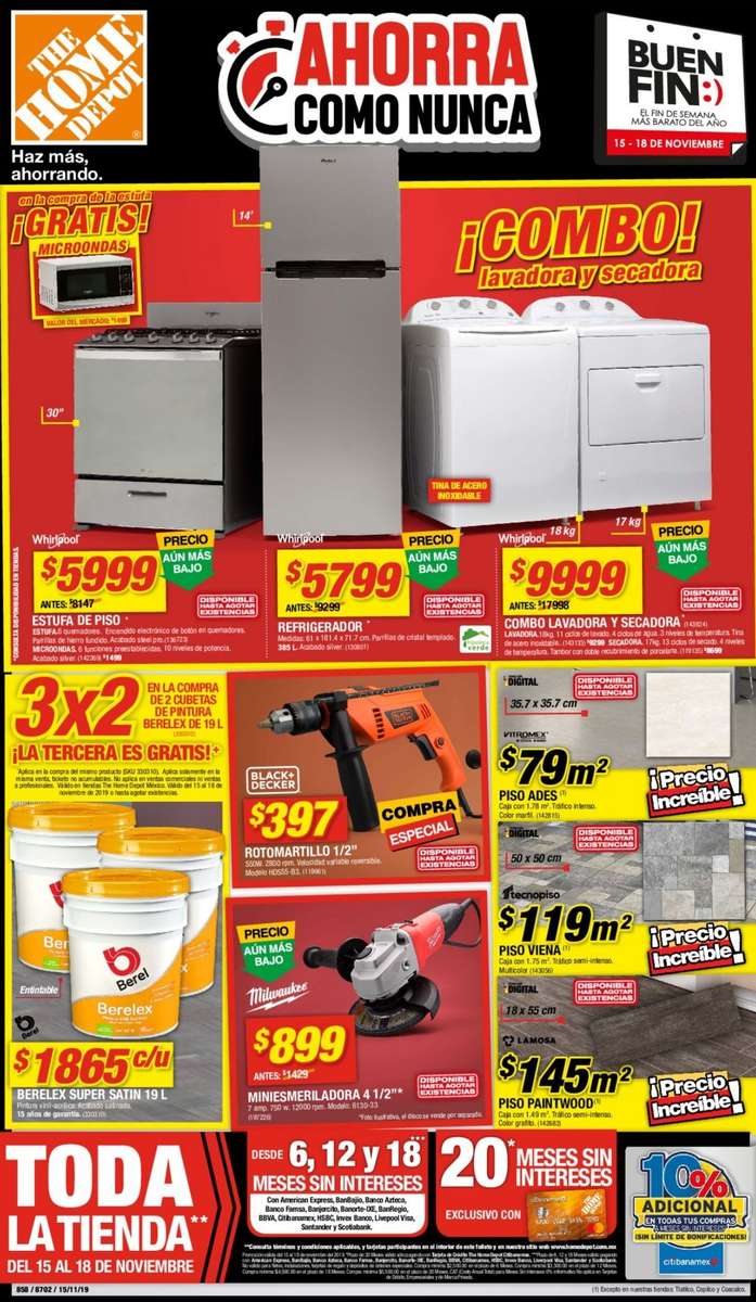 Folleto Buen Fin Home Depot - promodescuentos.com