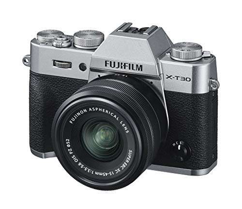 Amazon: Fujifilm Cámara X-T30 Plata + XC15-45mm