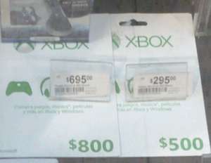 Chedraui Cuajimalpa: Tarjetas Xbox $500 a $295,  y baterías XOne $95