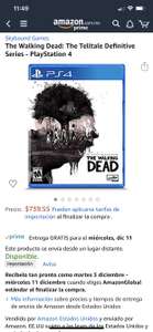 Amazon Telltale The Walking Dead Definitive Series PS4