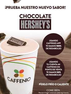 Caffenio: Reembolso de hasta el 100% en Chocolate Hershey´s