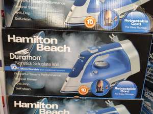Sam's club: Plancha de vapor Hamilton Beach y ganchos para ropa