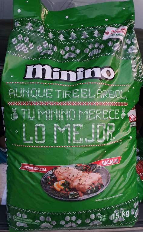 Zorro: Alimento para Gato Minino Navideño sabor Bacalao 15kg
