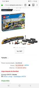 Amazon: Lego City Tren de Pasajeros