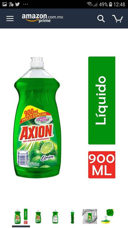 AMAZON: Lavatrastes Axion Líquido de 900 ml Comprando 4 piezas o más y aplicando el descuento de planea y ahorra