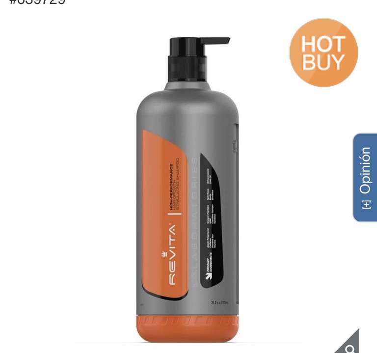 Costco Shampoo Anti-Calvicie, Revita, 925 ml