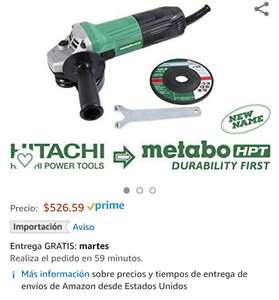 Amazon: mini esmeriladora Hitachi (Metabo) 4 1/2