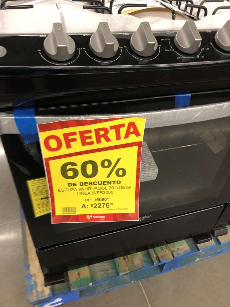 Soriana: Liquidación de estufas en 60% diferentes marcas