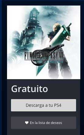 PSN: Final Fantasy VII Remake DEMO PS Store