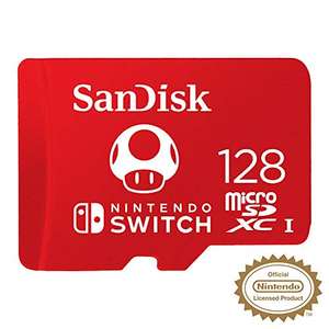 Amazon MicroSD SanDisk 128gb Nintendo Switch Clase 10 U3