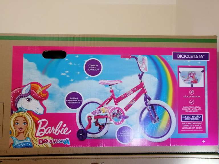 Bodega Aurrerá: Bicicleta barbie rodada 16 y Set de basket para niños