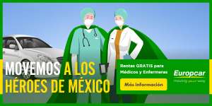 Europcar: Renta de autos GRATIS para Personal Médico