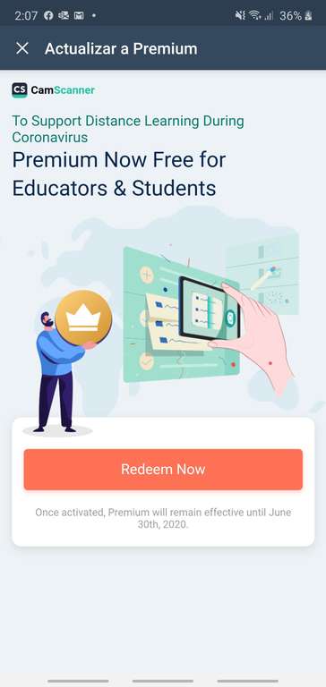 CamScanner: Premium gratis para maestros y estudiantes