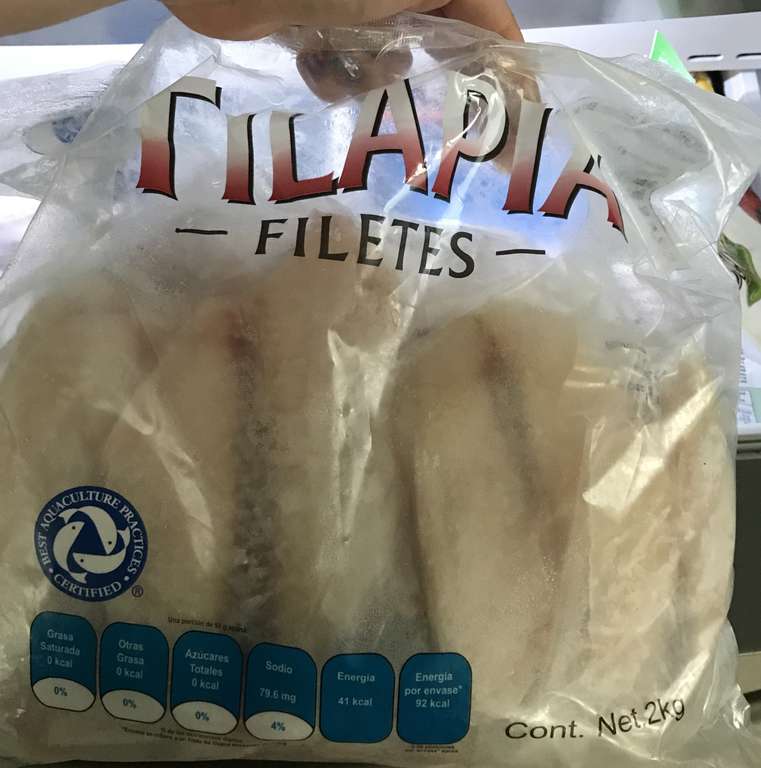 Walmart: filete tilapia bolsa 2k