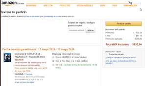 Amazon: Uncharted 4 A Thief's End PlayStation 4 a $689 con cupón de primera compra