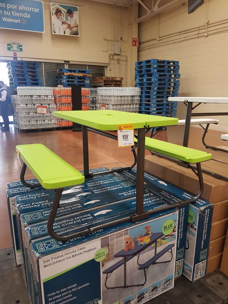 Walmart: Mesa plegable para niños