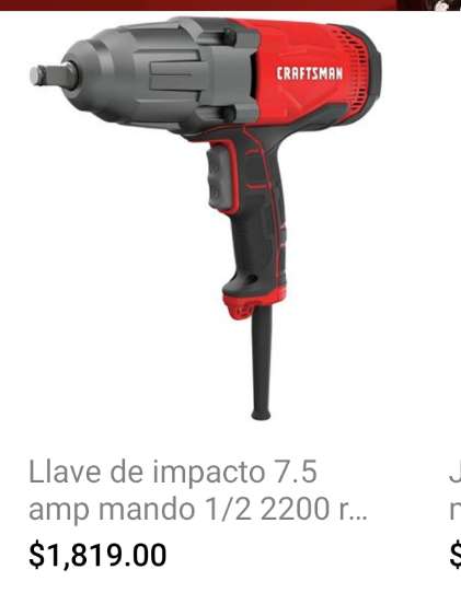 Sears: Pistola de impacto eléctrica Craftsman